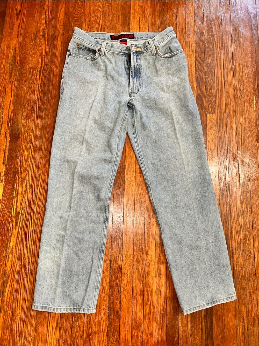Vintage Men’s 32 x 30 Steve & Barry’s Relaxed Fit Red Star Denim Blue Jean Pants